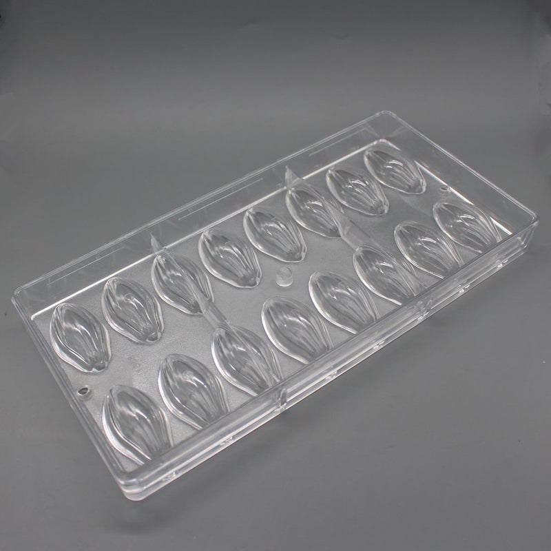 Goldbaking Cocoa Pod Chocolate Mold Nut Polycarbonate Chocolate Mould 16 Forms - Image 2